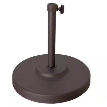 Photo 1 of California Umbrella
50 lbs. Steel Round Patio Umbrella Base in Bronze