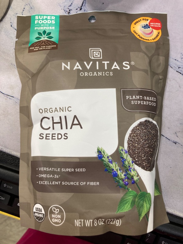 Photo 2 of Navitas Naturals Organic Chia Seeds - 8 oz bag