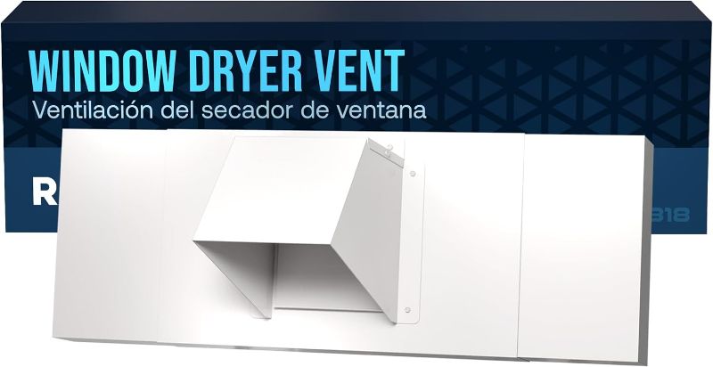 Photo 1 of Aluminum Window Dryer Vent (Adjustable 23"-36") 4 inch Window Vent, Dryer Vent Window Insert