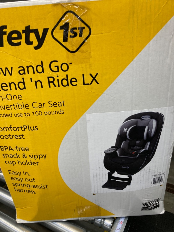 Photo 1 of Safety 1st Grow and Go Extend 'n Ride LX Convertible Car Seat, with ComfortPlus Footrest Providing Up to 7 Inches of Additional Leg Room in -Rear-Facing Mode, Mine Shaft Mineshaft Extend 'n Ride