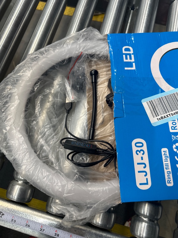 Photo 1 of 12 Inch LED Ring Light, 3200K-5600K USB 12W with Ball Head Phone Clip for Makeup Live Stream and YouTube Video Productionl, Ring LED Lamp