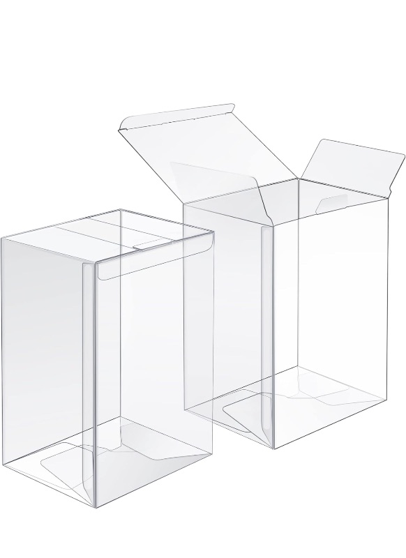 Photo 1 of 10 Pack Protectors Case Apply for Funko- 4" Inch-Pop Vinyl Figures, 0.38mm Crystal Clear Protector, Plastic Protector Cases, Heavy Duty Display Box with Protective Film & Locking Tab