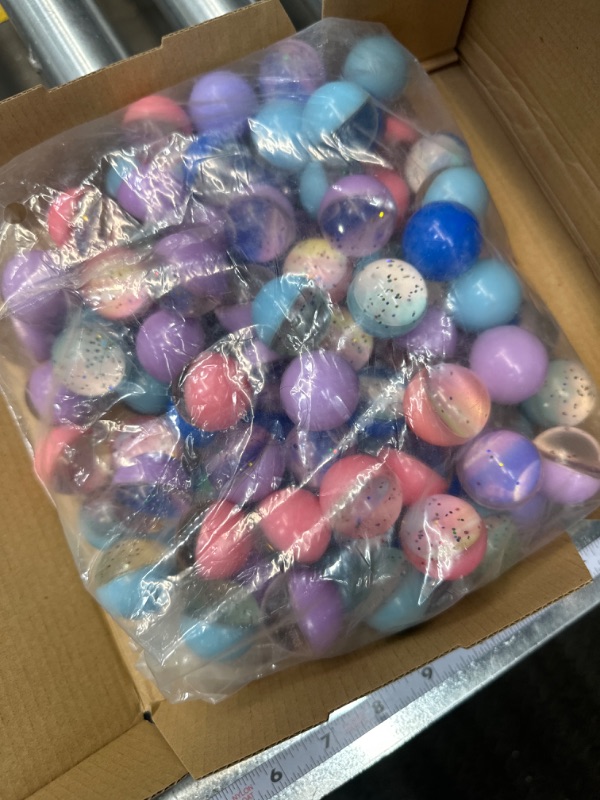 Photo 2 of Ayfjovs  Starry Space Bouncy Balls - 32mm Rubber Balls, for Space-Themed Parties, Gift Bag Fillers, Easter Basket Stuffers, Classroom Prizes and Pet Toys - High Bounce, and Brightly Colored