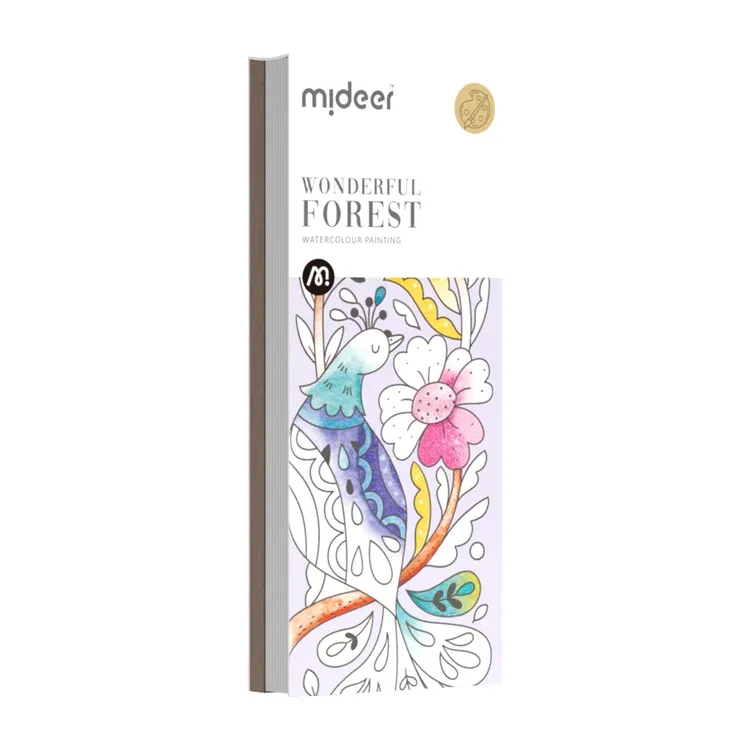 Photo 1 of MiDeer Watercolour Painting: Wonderful Forest & Enchanted garden 2 Pack