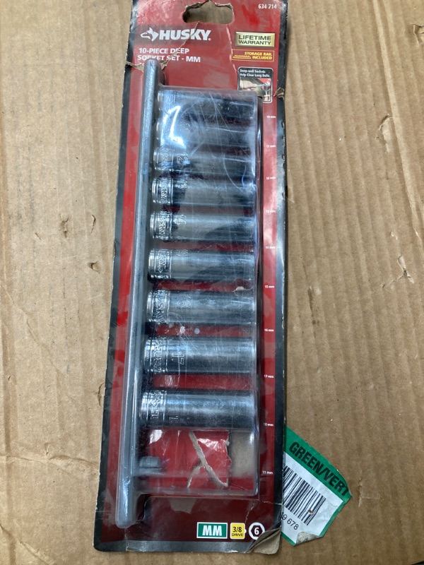 Photo 2 of 3/8 in. Drive Deep Metric Socket Set (10-Piece)