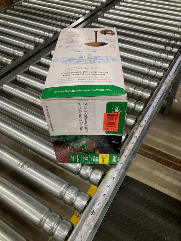 Photo 1 of Feit Electric OneSync Bronze Solar Powered 40 W LED Pathway Light 2 pk