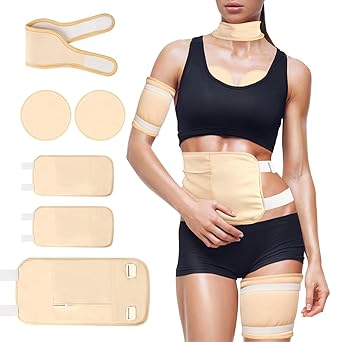 Photo 1 of *STOCK PHOTO FOR REFERENCE* Castor Oil Pack, Adjustable Reusable Castor Oil Pack Wrap for Liver Detox, Less Mess, Elastic Strap Bamboo Cotton Machine Washable Anti Oil Leak