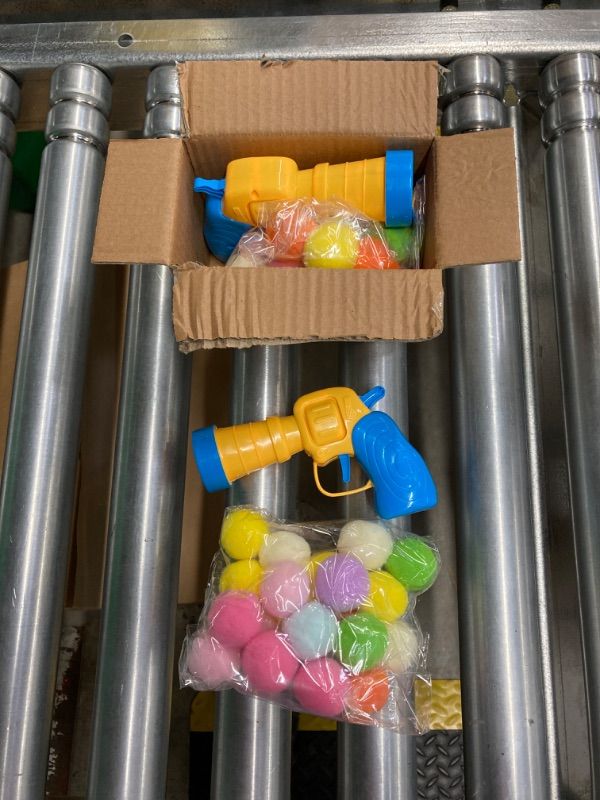 Photo 1 of **BUNDLE ITEMS - 2 PACK** Cat Teaser Toy Ball, 1 Toy Launcher, 20 Pcs Launch Ball Interactive Toy, self hi Toy, Soothing Silent Ball, Silent Plush Elastic Ball, bite Resistant cat cat Teaser Stick