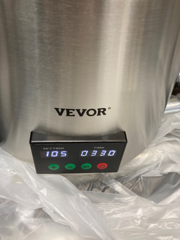 Photo 1 of 1.1Gal. Water Distiller 0.3Gal./H Distilled Water Maker Machine 750W 0-99H Timing Setting Temp Display Distiller, Silver
