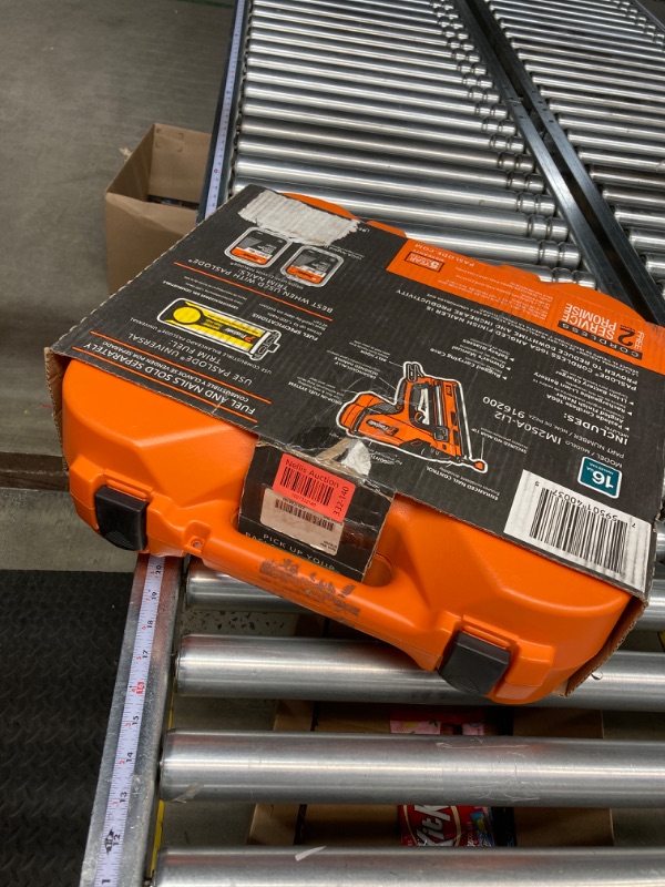 Photo 1 of Paslode - Cordless Finish Nailer, 916200, 16 Gauge Angled, Battery and Fuel Cell Powered, No Compressor Needed