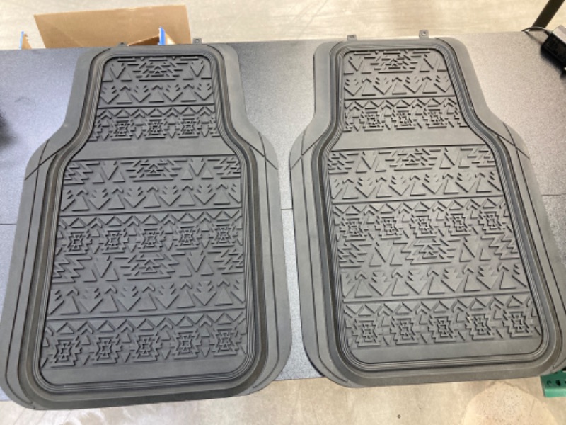 Photo 4 of  LUNNA FM-337E 4pc Aztec Black Rubber Floor Mat