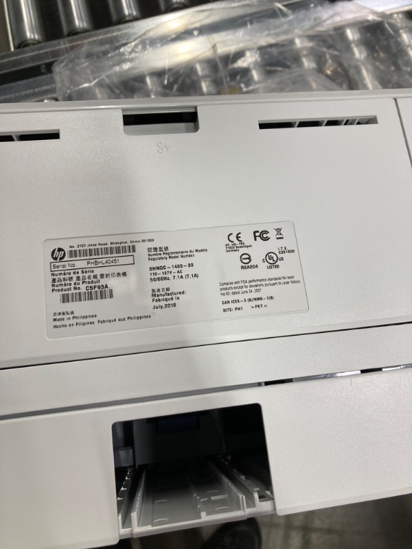 Photo 5 of HP Laserjet Pro M402n Single-Function Wired Monochrome Laser Printer, White - Print only - 40 ppm, 1200 x 1200 dpi, 256MB RAM, 8.5 x 14, 2-line LCD, Ethernet, USB,Tillsiy Printer Cable