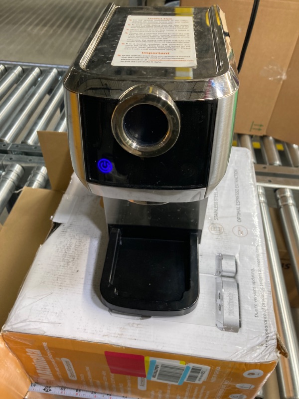 Photo 2 of ***PRE OWNED***
Cappuccino, Latte and Espresso Machine, 20 Bar Touch Panel Cappuccino Espresso Maker Stainless Steel with Automatic Milk Frothing System