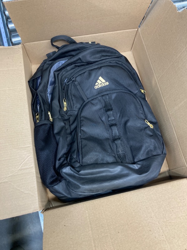 Photo 6 of adidas Unisex Prime 6 Backpack, Black/Gold Metallic, One Size One Size Black/Gold Metallic