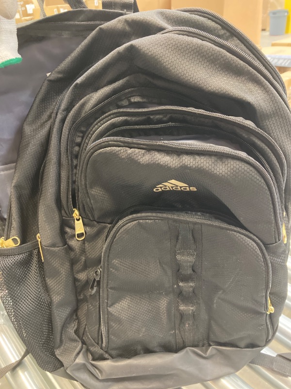 Photo 4 of adidas Unisex Prime 6 Backpack, Black/Gold Metallic, One Size One Size Black/Gold Metallic