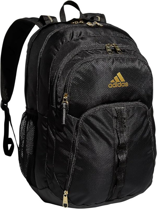 Photo 1 of adidas Unisex Prime 6 Backpack, Black/Gold Metallic, One Size One Size Black/Gold Metallic