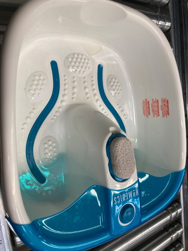 Photo 3 of *PRE OWNED*
HoMedics Bubble Mate Foot Spa, Toe Touch Controlled Foot Bath with Invigorating Bubbles and Splash Proof, Raised Massage nodes and Removable Pumice Stone