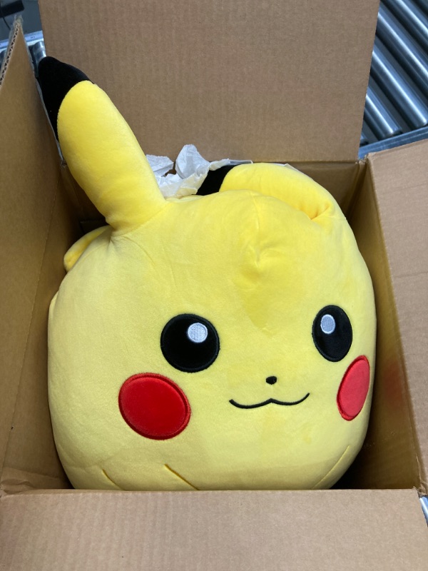 Photo 5 of Squishmallows Pokemon 14-Inch Pikachu Plush - Add Pikachu to Your Squad, Ultrasoft Stuffed Animal Large Plush, Official Kelly Toy Plush