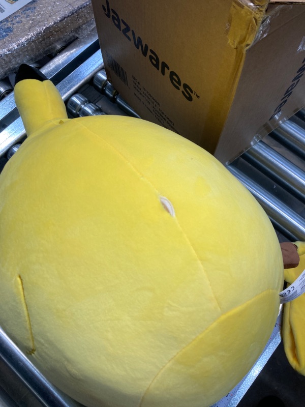 Photo 3 of Squishmallows Pokemon 14-Inch Pikachu Plush - Add Pikachu to Your Squad, Ultrasoft Stuffed Animal Large Plush, Official Kelly Toy Plush