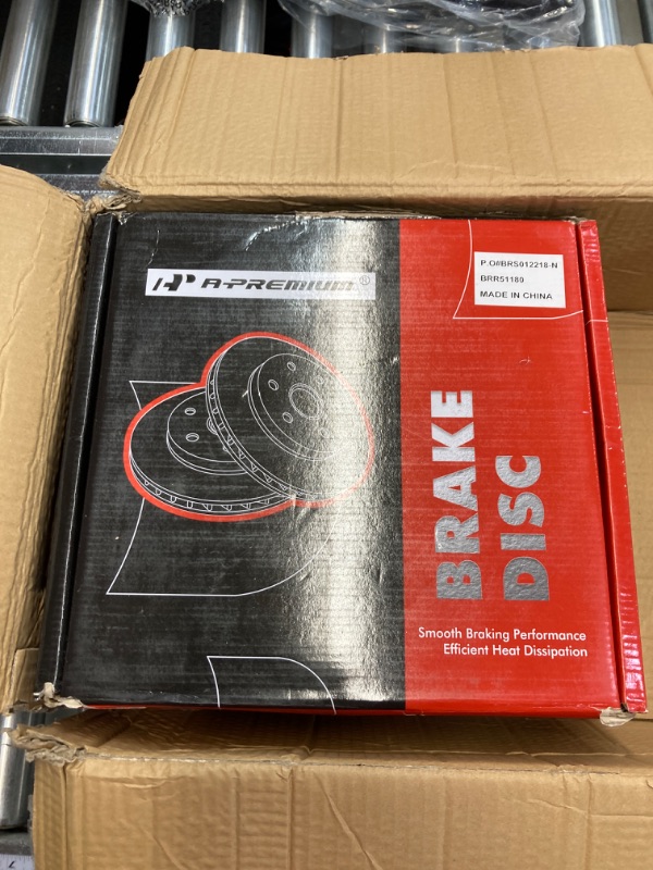 Photo 1 of A-Premium 11.02 inch (280mm) Front Vented Disc Brake Rotors Compatible with Select Kia and Hyundai Models - Elantra, Elantra GT, Soul, Forte, Veloster, Forte Koup, Forte5, Kona, Venue, 2-PC Set