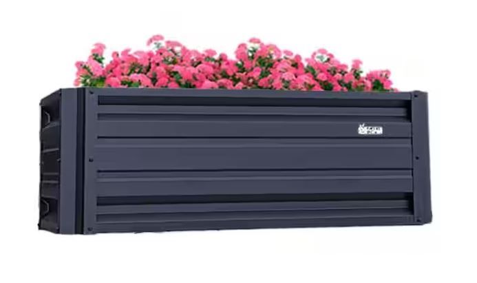 Photo 1 of *ALL PARTS NOT INCLUDED*

24 inch by 48 inch Rectangle Sunset Blue Metal Planter Box