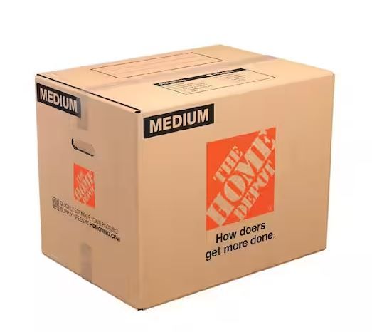 Photo 1 of 21 in. L x 15 in. W x 16 in. D Medium Moving Box with Handles