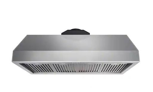 Photo 1 of 48 in. Tall Undercabinet Range Hood with Light in Stainless Steel