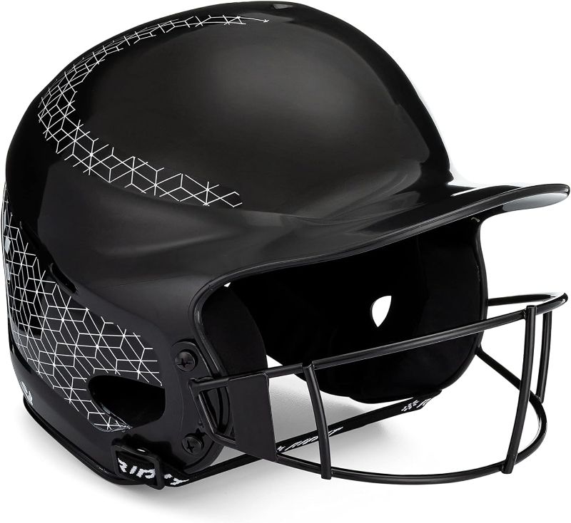 Photo 1 of RIP-IT | Vision Classic Softball Batting Helmet 2.0 | Pinstripe | Lightweight Women's Sport Equipment