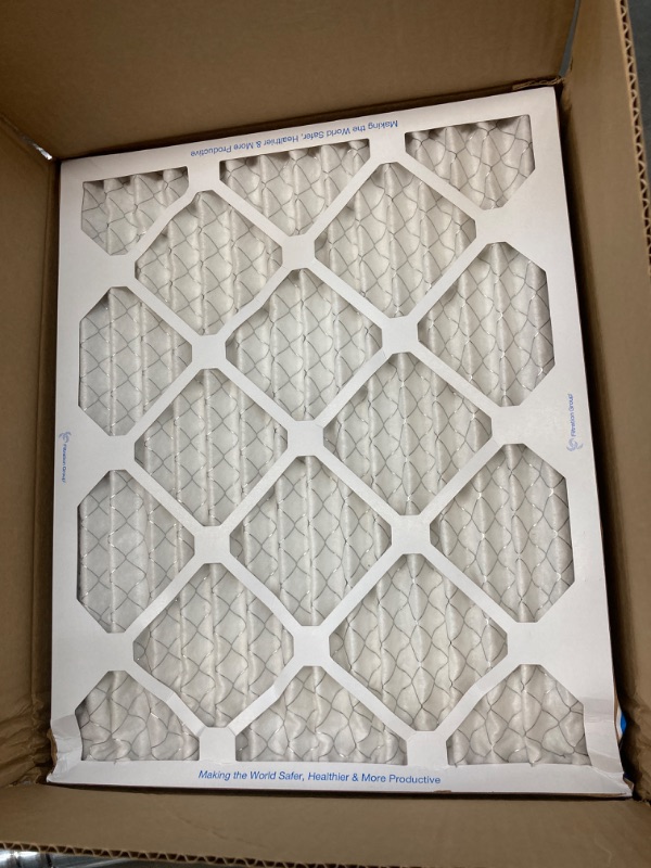 Photo 2 of Aerostar 16x20x1 MERV 13 Pleated Air Filter, AC Furnace Air Filter, 6 Pack (Actual Size: 15 3/4"x 19 3/4" x 3/4")
