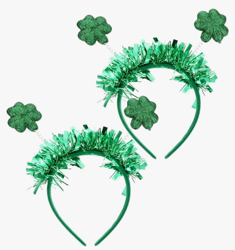 Photo 1 of 2pcs Irish Festival Headbands St. Patricks Day Hair Hoop Irish Headpiece Shamrock Headband Party Hair Shamrock Decor St Patricks Day Hair Accessories Irish Headband Foam 3d Gif