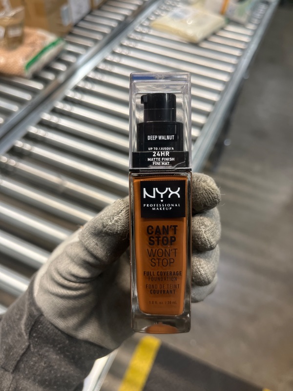 Photo 2 of NYX Professional Makeup Can T Stop Won T Stop 24hr Full Coverage Liquid Foundation Matte Finish Waterproof Deep Walnut