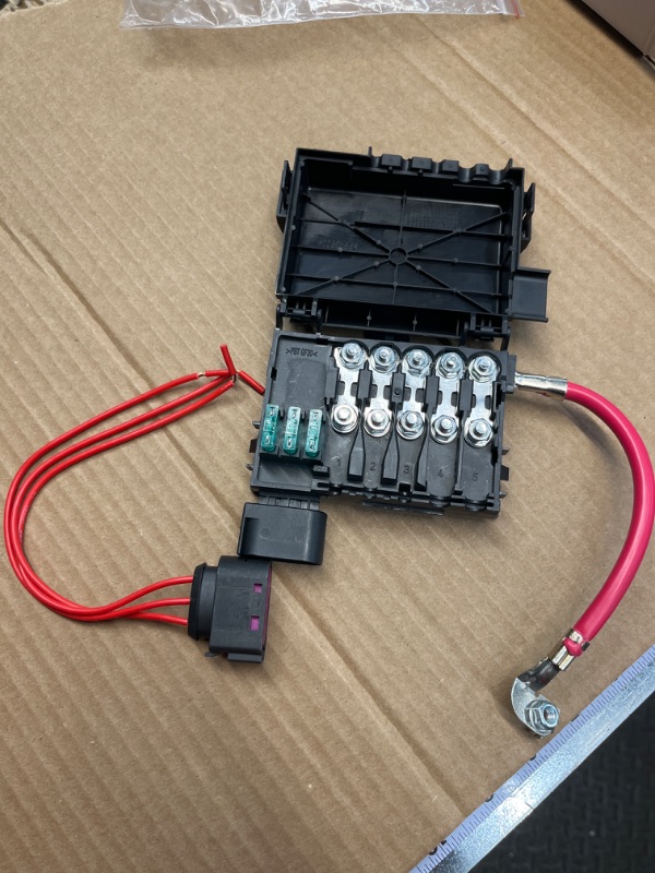 Photo 2 of Battery Fuse Box Terminal 1J0937550 Compatible with 99-04 VW Beetle Jetta Bora Golf MK4 with Wiring Harness Pigtail Connector