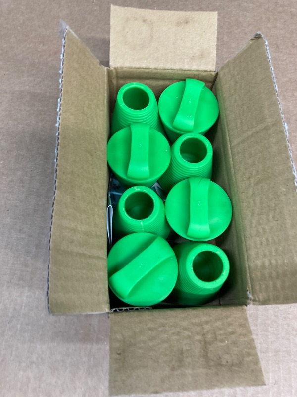 Photo 2 of CANALHOUT 8 Pieces Kayak Scupper Plugs Kit TPE Scupper Plugs Drain Holes Stopper Bung with Handle Lucky Green-8 Pieces-large