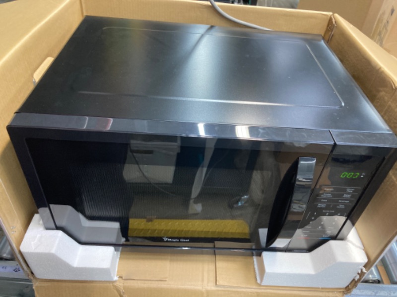 Photo 2 of 1.6 cu. ft. Countertop Microwave in Black with Gray Cavity