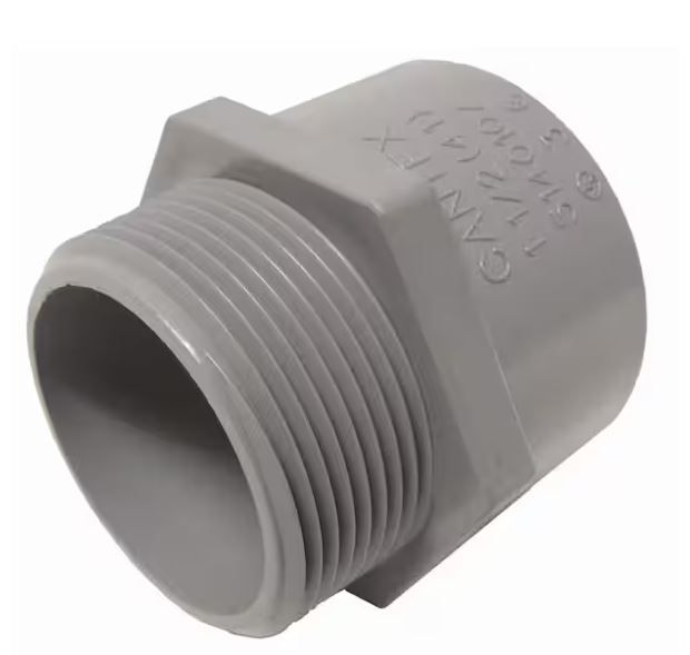 Photo 1 of 1 in. Box/Conduit/Fitting Accessory w/  0.75 in. PVC Male Terminal Adapter