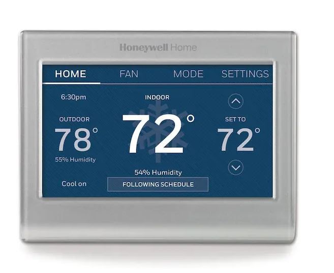 Photo 1 of Wi-Fi Smart Color 7-Day Programmable Smart Thermostat with Color-Changing Touchscreen Display