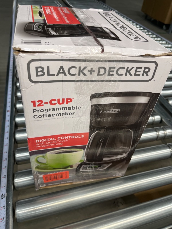 Photo 6 of 12-Cup Black Programmable Coffee Maker