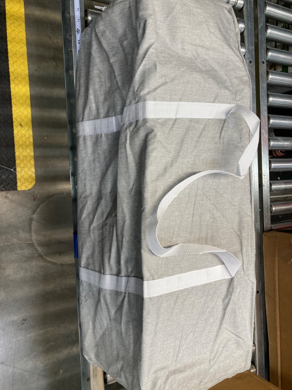 Photo 1 of Baby Delight Horizon Full Size Crib | Portable Baby Bed | Breathable Mesh Baby Crib | Luxe Quilted Fabric | Grey