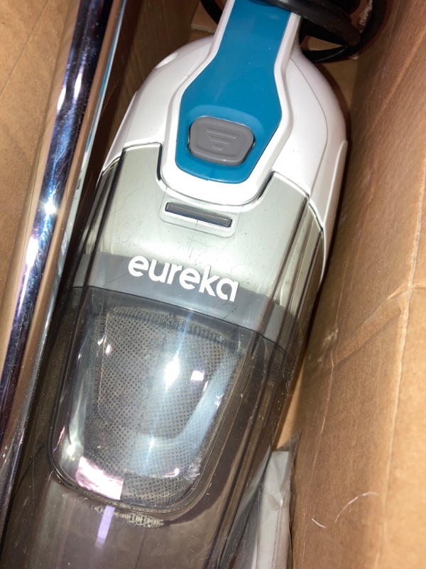 Photo 4 of Eureka Lightweight Corded Stick Vacuum Cleaner Powerful Suction Convenient Handheld Vac with Filter for Hard Floor, 3-in-1, Aqua Blue