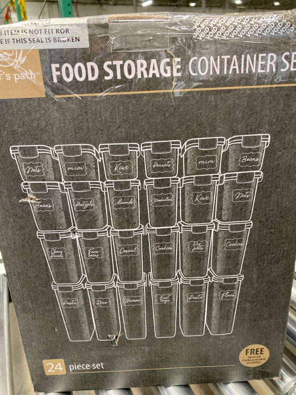 Photo 5 of Chef's Path Airtight Food Storage Containers Set with Lids (24 Pack) for Kitchen and Pantry Organization - BPA Free Kitchen Canisters for Cereal, Rice, Flour & Oats - Free Marker and 24 Labels Extra Large - 24 Pack