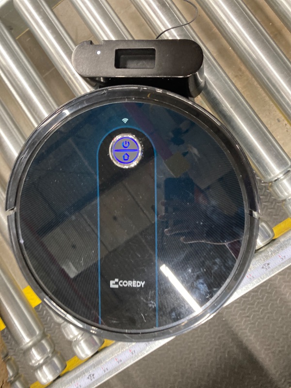 Photo 2 of Coredy Robot Vacuum, R650 Ultra Robotic Vacuum with 2200 Pa Strong Suction, Gyro Dynamic Navigation, Z-zag Cleaning Path, App Control, Real Time Map, Compatible Alexa, Ideal for Carpet, Hard Floor