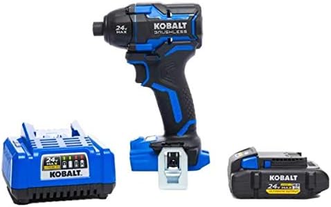 Photo 1 of **MISSING THE BATTERY**    Kobalt XTR 24-Volt Max 1/4-in Variable Speed Brushless Cordless Impact Driver (1-Battery Included)