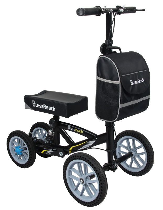 Photo 1 of BlessReach Knee Scooter, All Terrain Foldable Knee Scooter Walker