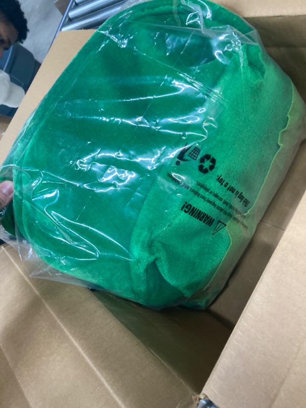 Photo 1 of EraSpooky Adult St. Patrick's Day Leprechaun Costume Green Top Hat Outfit with Irish Shamrock