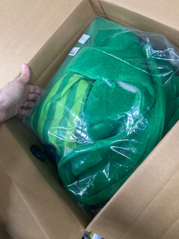 Photo 1 of EraSpooky Adult St. Patrick's Day Leprechaun Costume Green Top Hat Outfit with Irish Shamrock