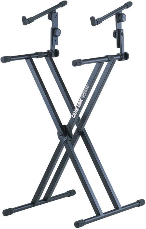 Photo 1 of Quik-Lok QL-642 Heavy Duty, Double-Brace "X" Keyboard Stand