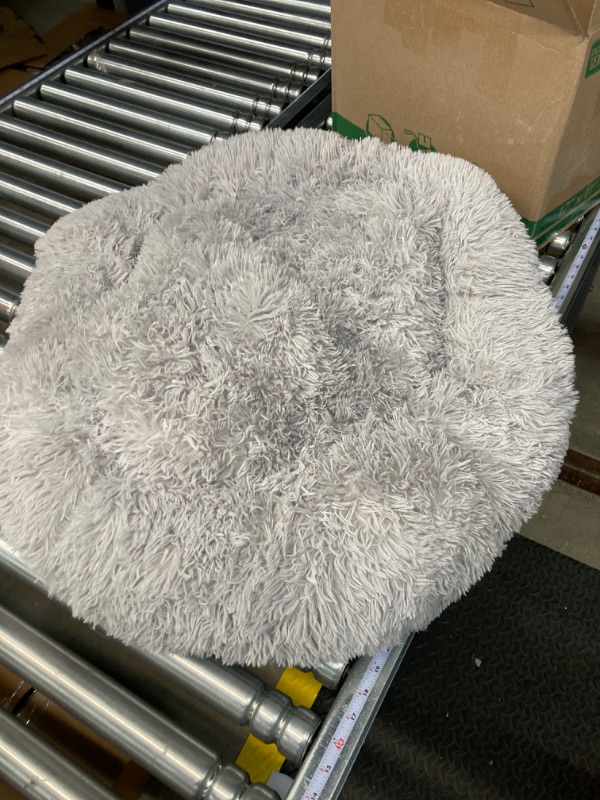 Photo 2 of Calming Dog Bed Cat Bed Dog Donut Bed Samll Dog Bed Pet Bed Dog Bed Donut Soft Puppy Sofa Pet Bed Kitten Bed Fluffy Friend Dog Bed for 3KG Pet