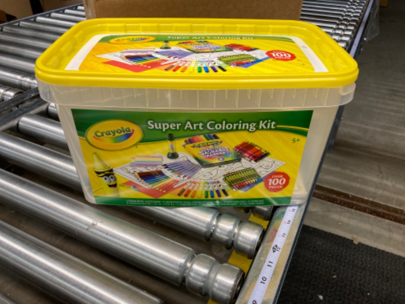 Photo 2 of Crayola Super Art Coloring Kit, Arts & Crafts Gift for Girls & Boys, Styles Vary, 100+ Pcs [Amazon Exclusive]