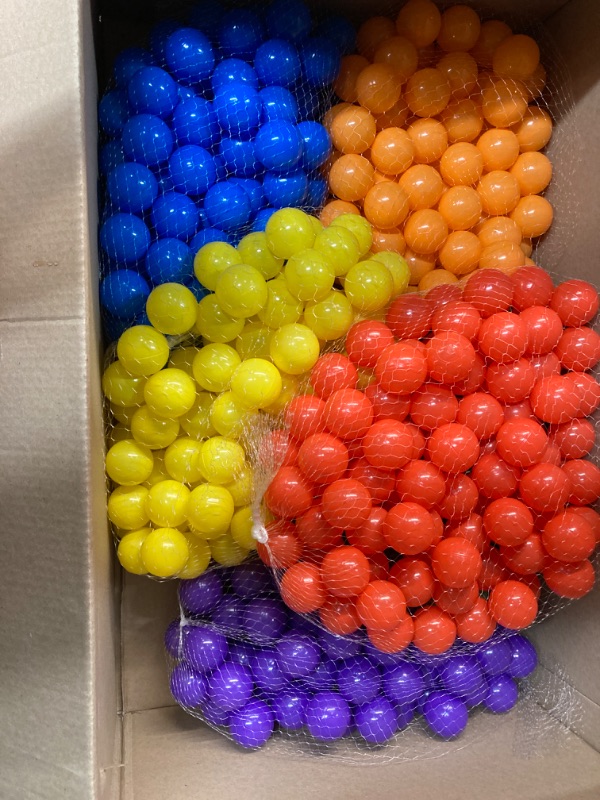 Photo 1 of Ball Pit Balls 170pcs for Kids, Colorful Balls for Ball Pit, 2.2” Non-Toxic Crush Proof Play Balls BPA Free, 7 Kinds of Bright Color Ocean Balls