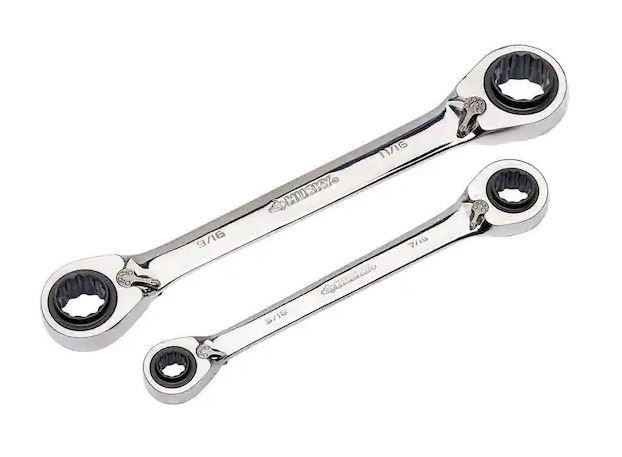 Photo 1 of 
SAE Quad Drive Ratcheting Wrench Set (2-Piece)